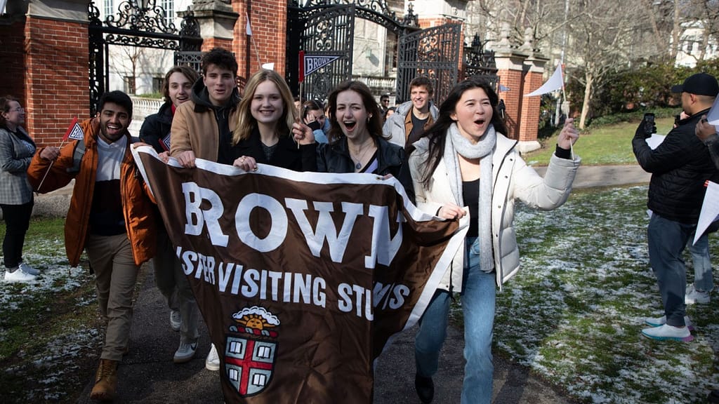 Students crowded inside dorm room after Brown University shooting alert