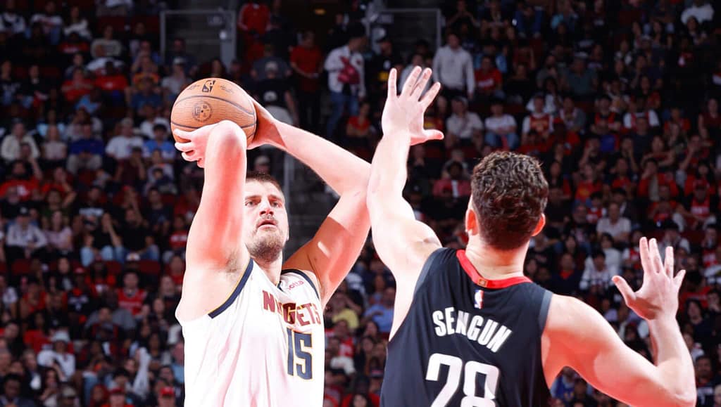 Live NBA updates as the Pistons face the Celtics and the Rockets take on the Nuggets in a five-game night featuring top stars and key matchups.