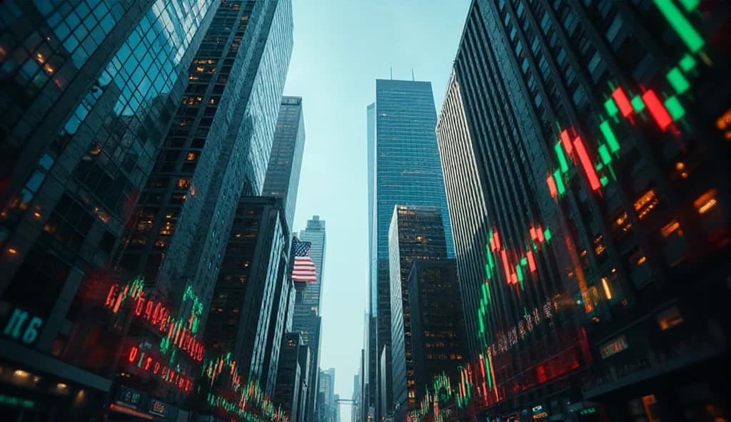 U.S. stock market volatility on Wall Street amid economic uncertainty