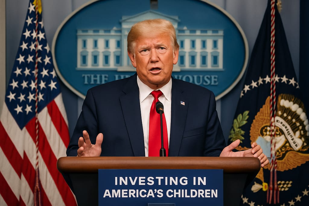 donald trump susan dell face trump account trump announcement trump accounts for newborns what are trump accounts who is michael dell michael and susan dell net worth