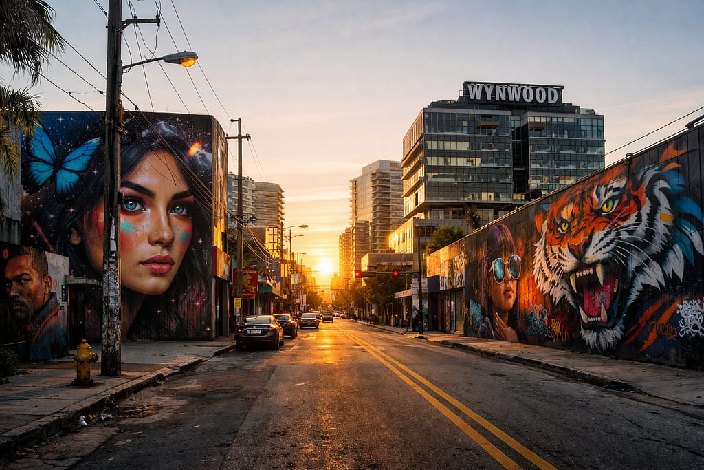 The Wynwood neighborhood in Miami, where Thiel Capital opened a new office.