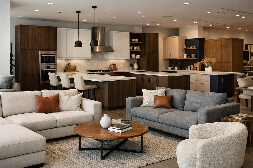 Furniture and cabinetry retailers gain after a one-year delay of planned tariff increases.