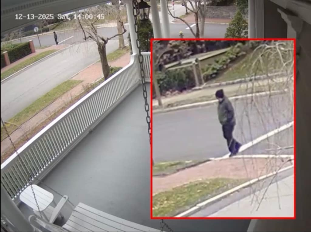 An image from “enhanced” video of the person of interest in the Brown University shooting relased by the Providence police. Providence Police