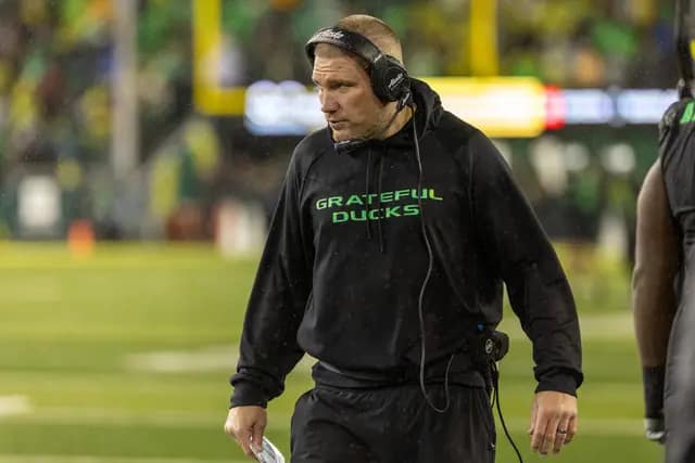 Oregon Ducks Defensive Coordinator Tosh Lupoi (Photo by Tom Hauck/Getty Images)